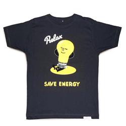 Buy this T-Shirt: Design: Relax; Colour: Yellow on Charcoal; See detailed product info and choose sizing options on next screen