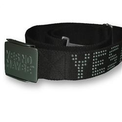Front pic of 'StreetGlam' Belt, Silver on Black