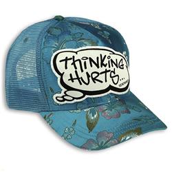 Buy this Cap: Design: Thinking Hurts; Colour: Multicolour on Baby Blue; See detailed product info and choose sizing options on next screen