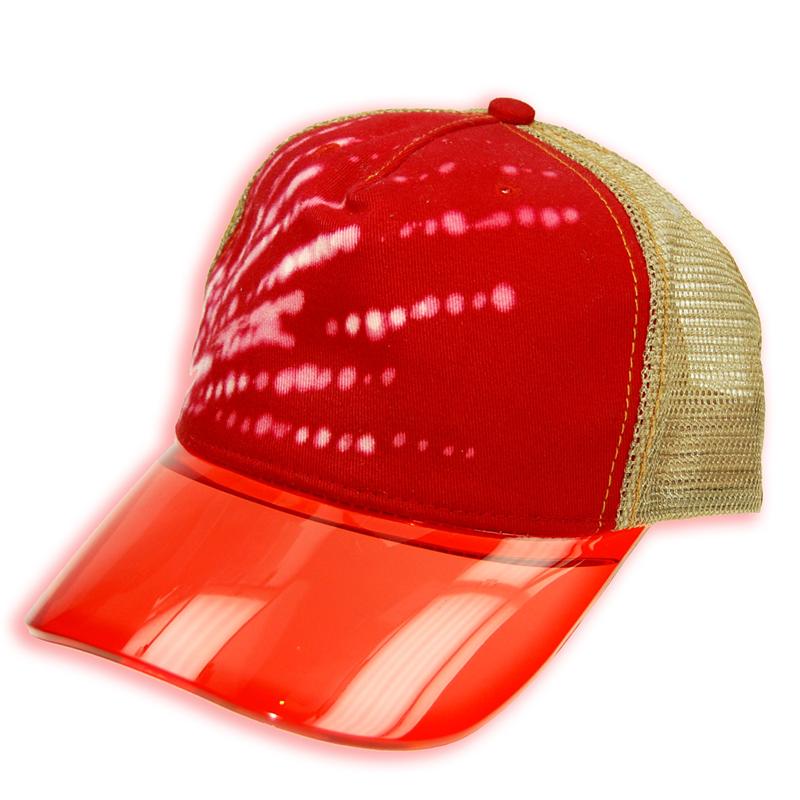Front view of Rattacap Cap (White on Red)
