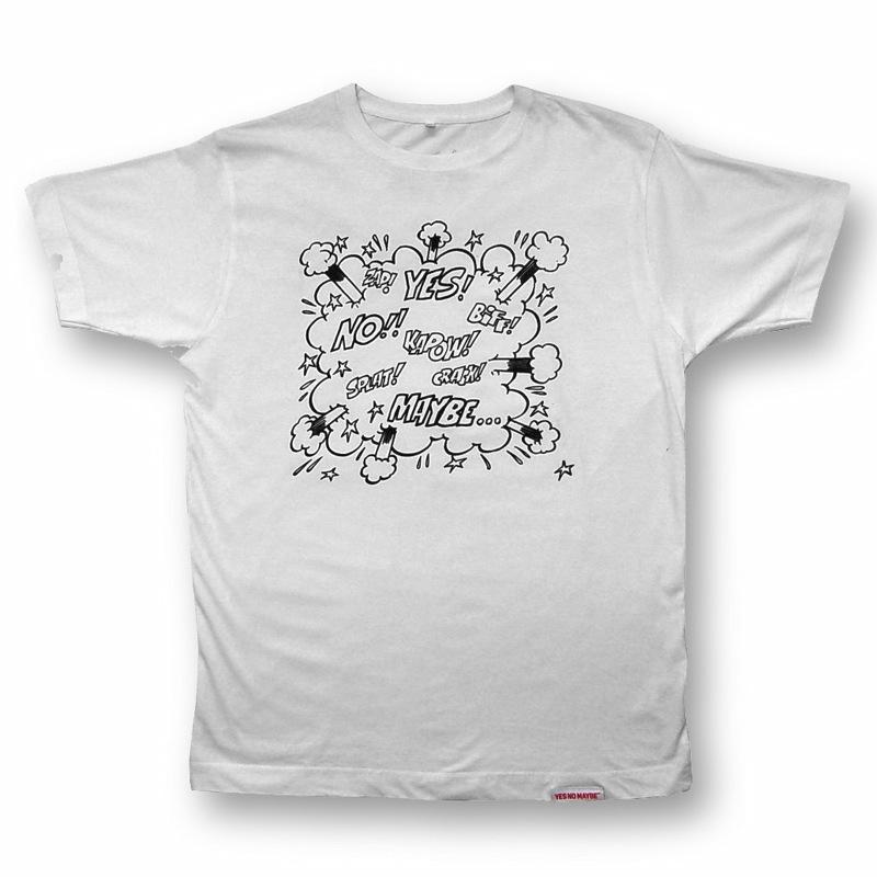 Buy this T-Shirt: Design: Kapoow; Colour: Black on White; See detailed product info and choose sizing options on next screen.